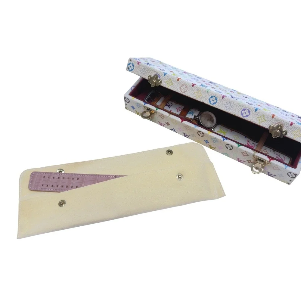 Louis Vuitton Takashi‎ Murakami Tambour Watch Monogram Multicolore White